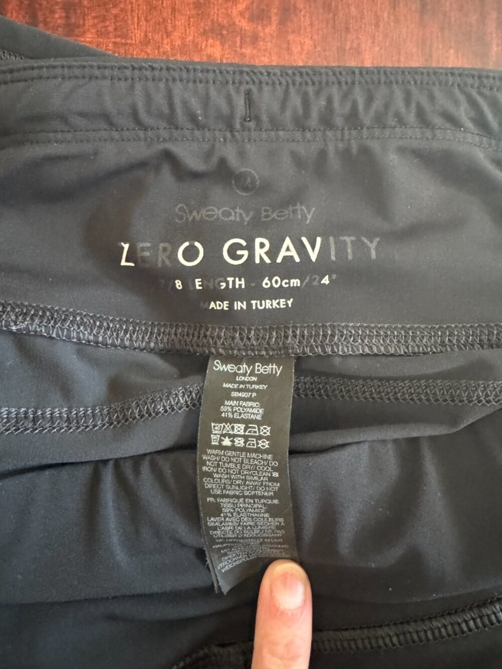 Sweaty Betty - Zero Gravity 7/8 Running Tight - Picture 9 of 9